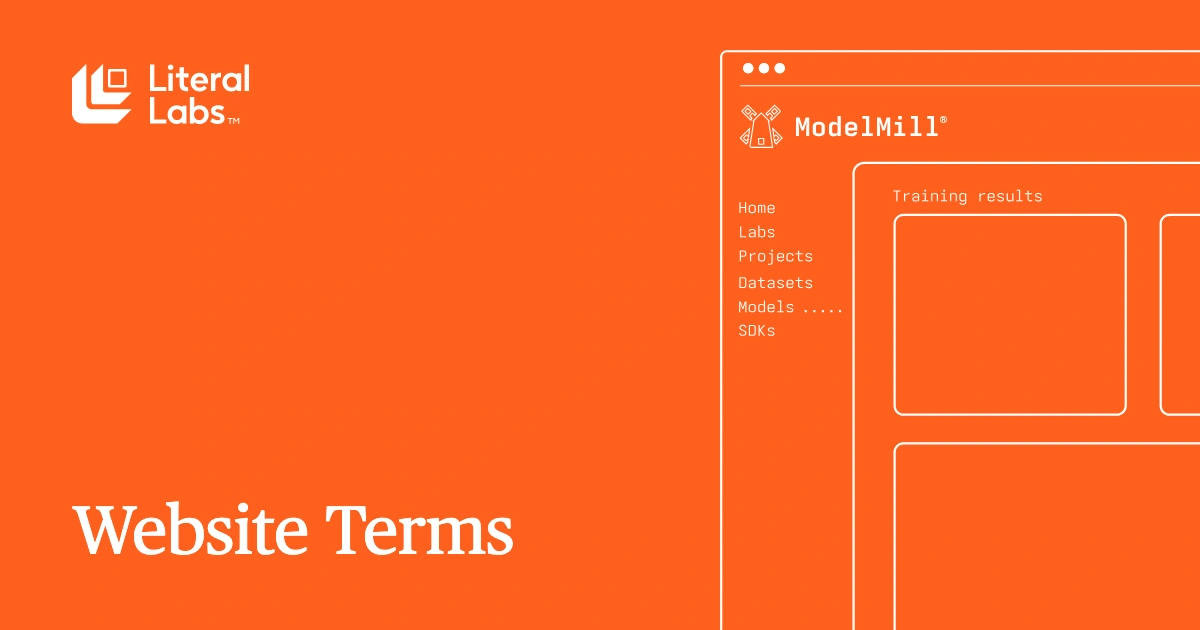Terms &amp; Conditions of Literal Labs & ModelMill