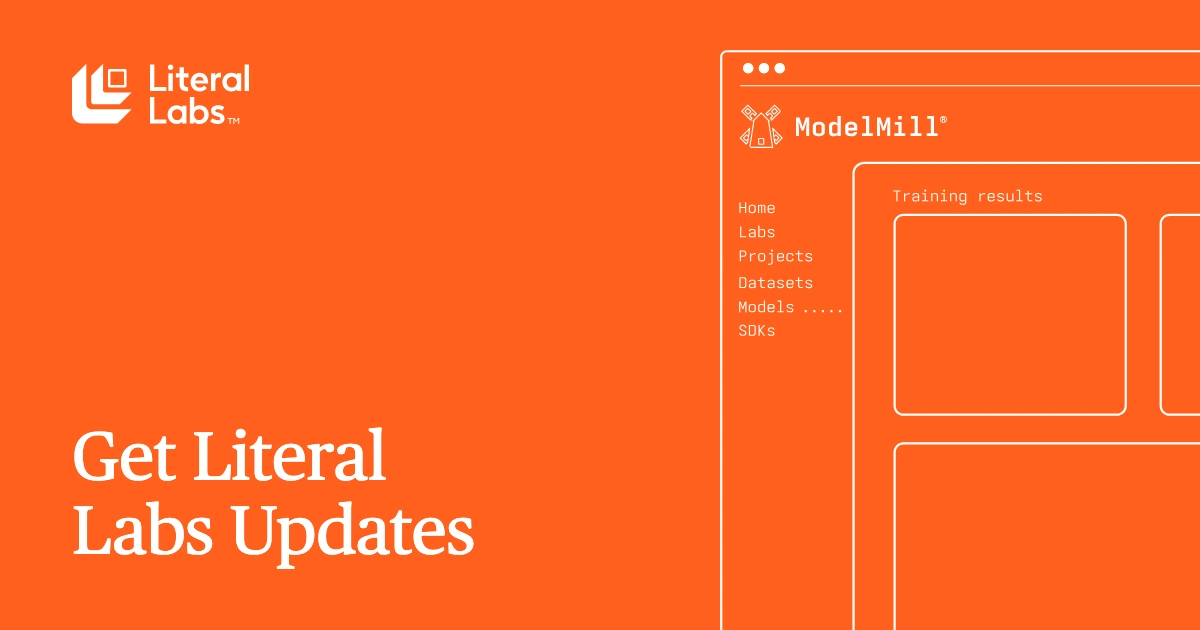 Literal Labs newsletter