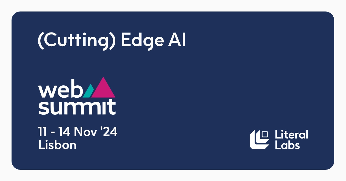 Edge AI startups &dash; Web Summit 2024, Lisbon