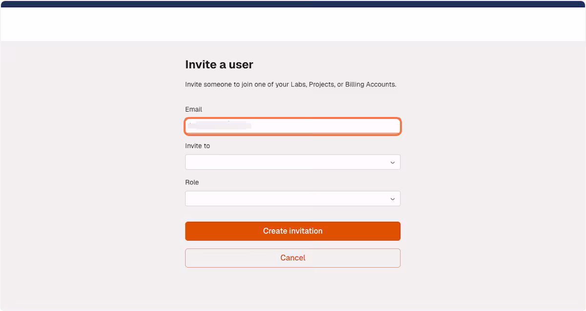 Enter  email address