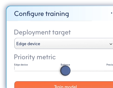 Configure LBN model training settings