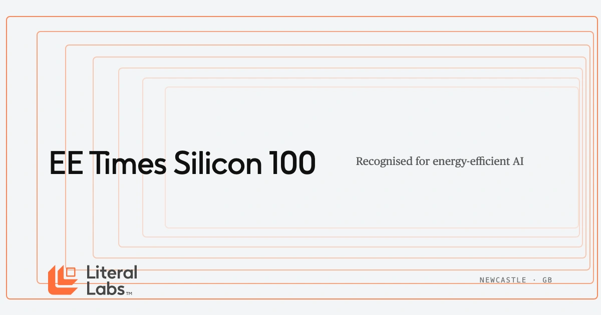 Literal Labs Recognised in EE Times' 'Silicon 100 Startups to Watch'