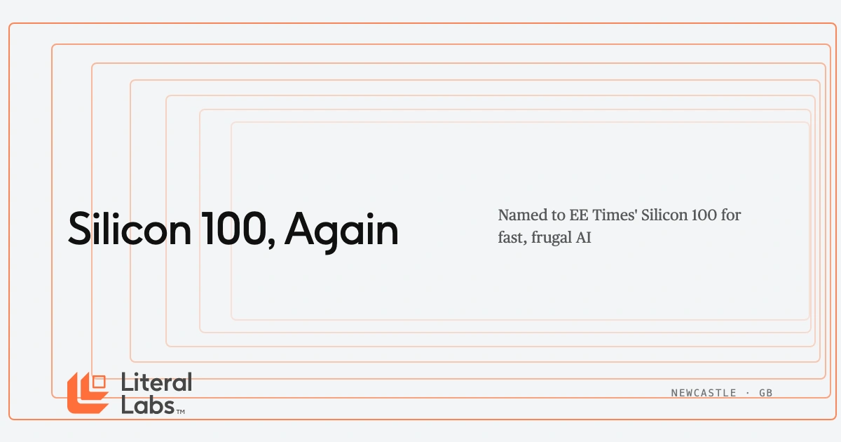 Literal Labs one of the 100 startups to watch