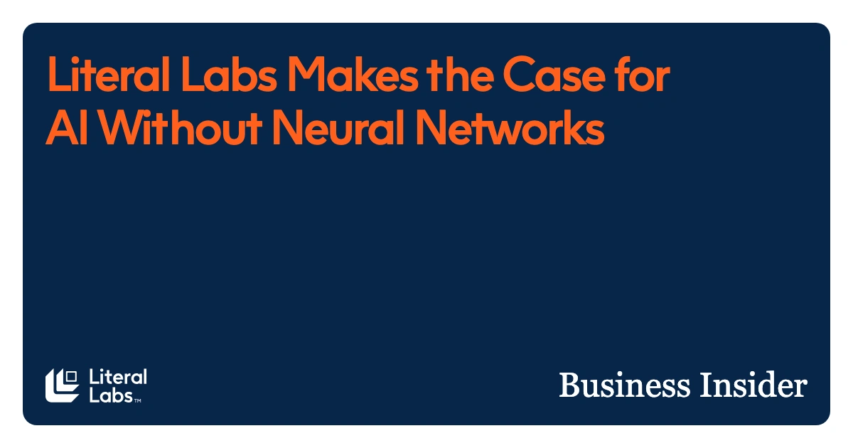Literal Labs Makes the Case for AI Without Neural Networks