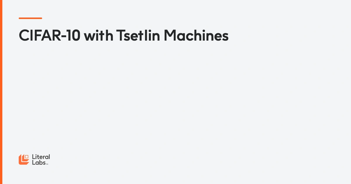 CIFAR-10 benchmarks with Tsetlin Machines