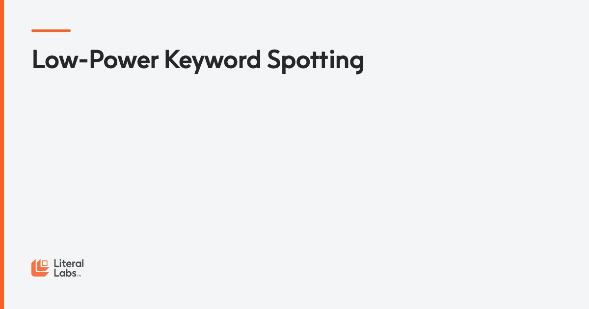 Low-Power Keyword Spotting with Tsetlin Machines